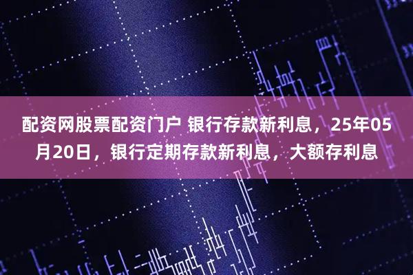 配资网股票配资门户 银行存款新利息，25年05月20日，银行定期存款新利息，大额存利息